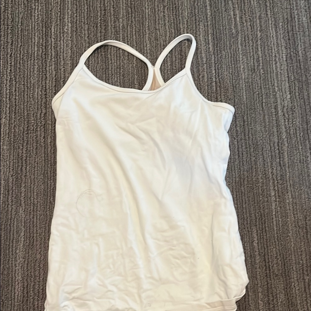 Lululemon White Tank Top